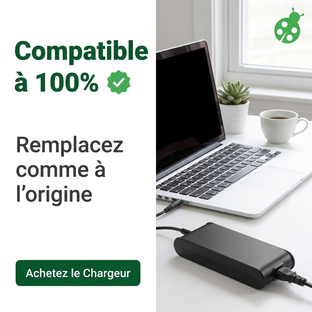 Chargeur ordinateur portable dell latitude 3580