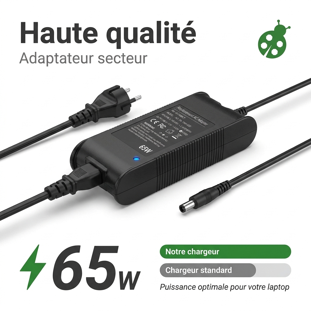 Chargeur ordinateur portable dell inspiron p10f