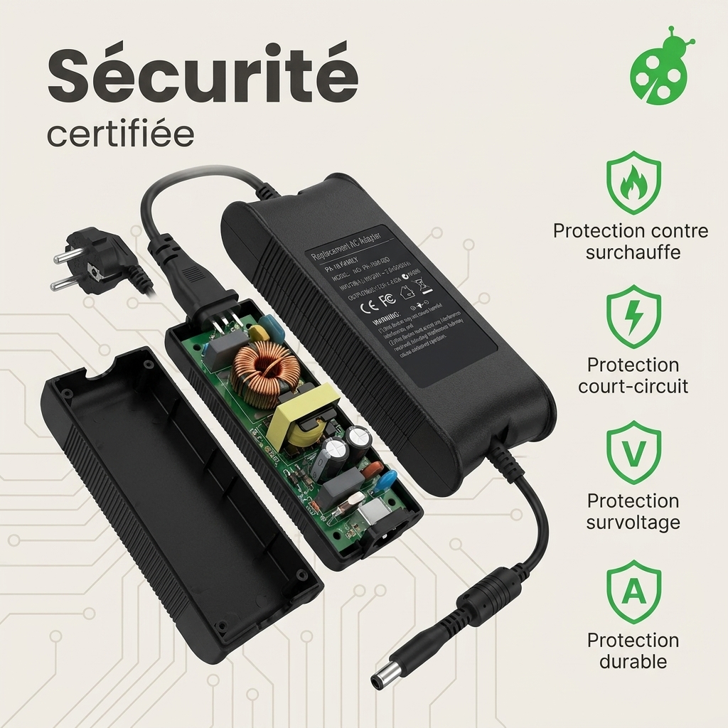 Chargeur ordinateur portable dell xps pp25l