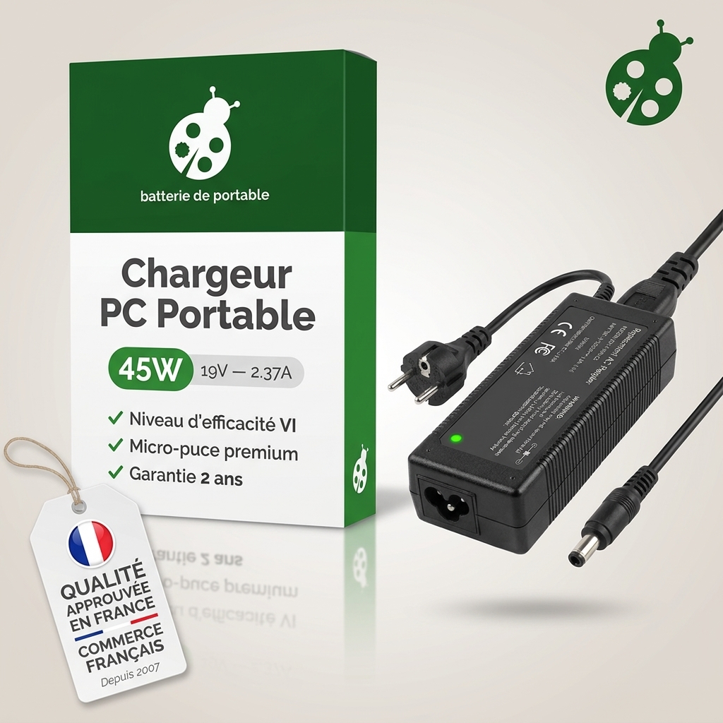 Chargeur ordinateur portable asus k401j