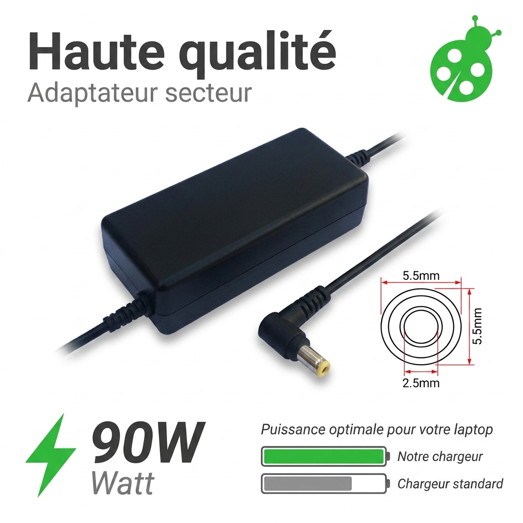 Chargeur ordinateur portable medion akoya e6416