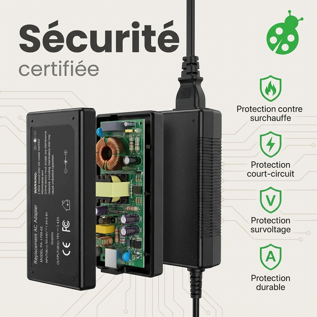 Chargeur ordinateur portable asus x507ub ej214t