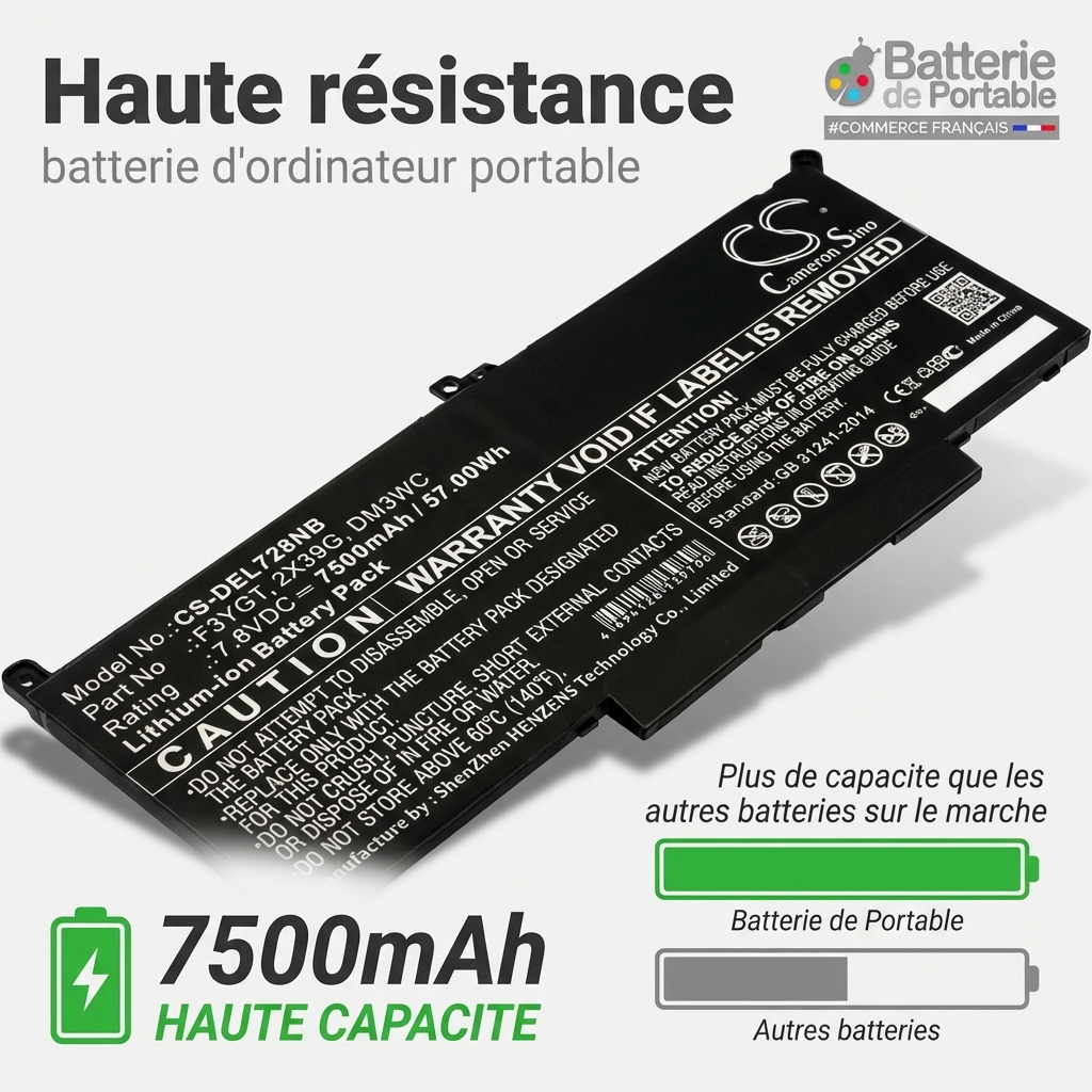 Batterie ordinateur portable dell latitude 14 7480
