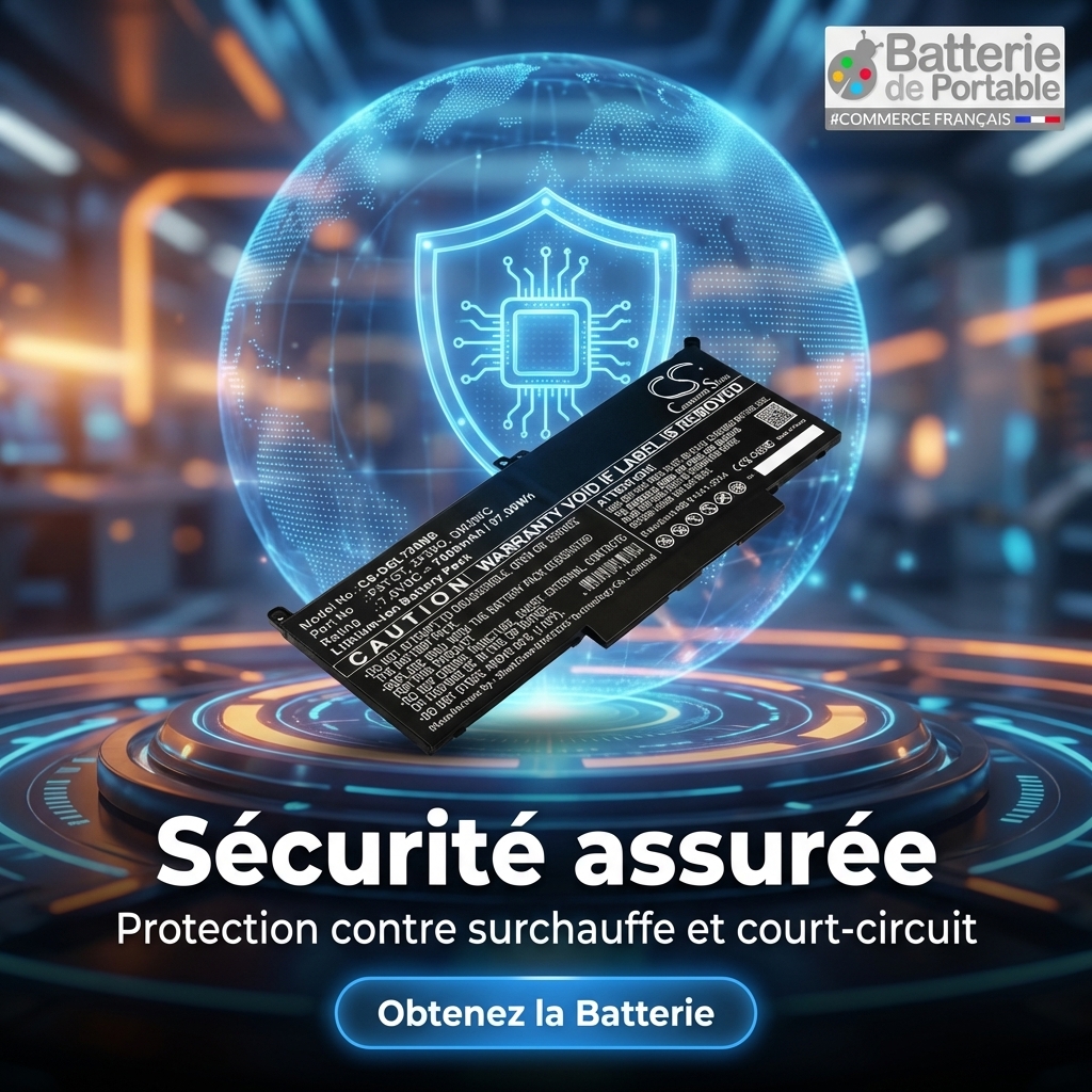 Batterie ordinateur portable dell latitude 14 7480