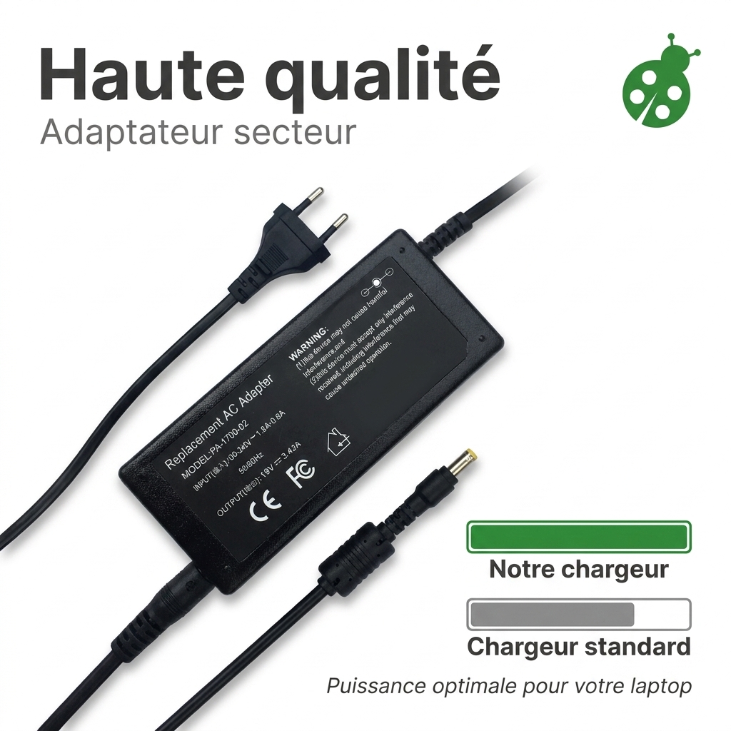 Chargeur ordinateur portable asus f412u