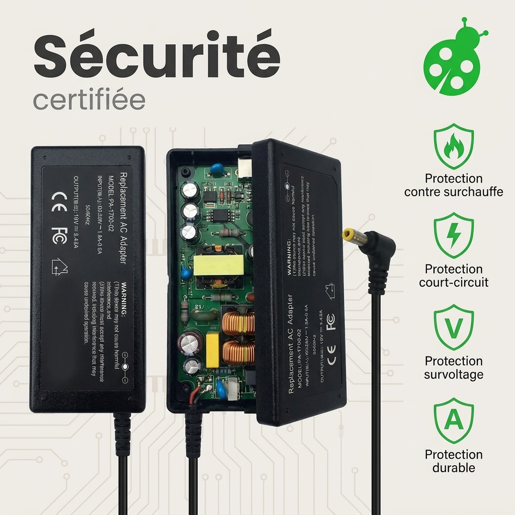 Chargeur ordinateur portable asus f412u