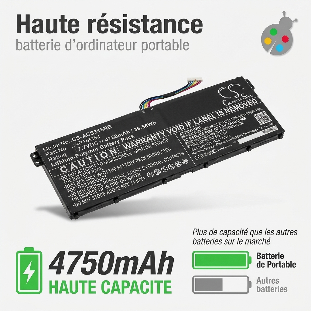 Batterie ordinateur portable acer aspire 3 a317 33 p9ds