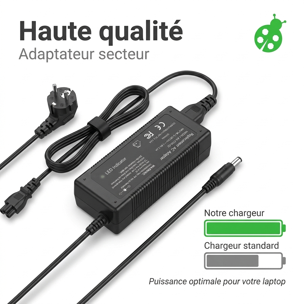 Chargeur ordinateur portable asus vivobook x200e