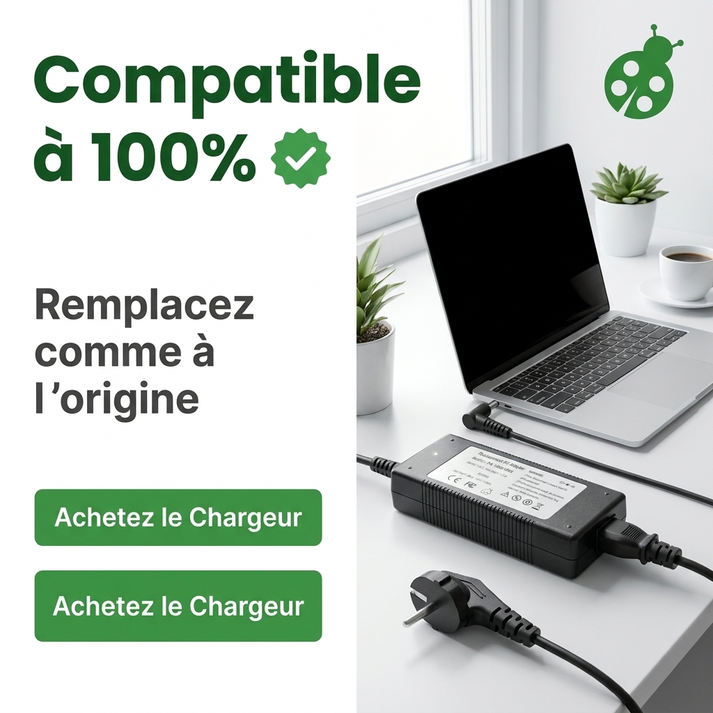 Chargeur ordinateur portable dell inspiron 14 3480