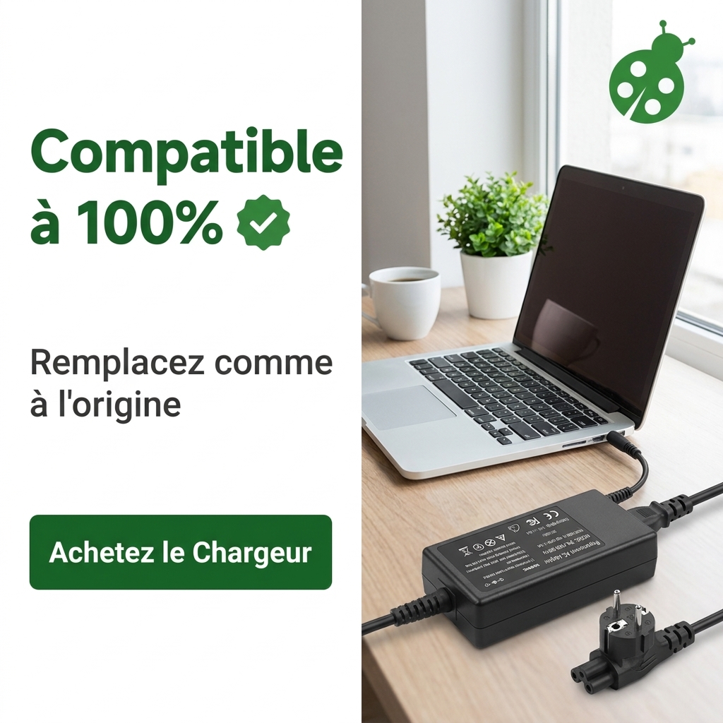Chargeur ordinateur portable dell inspiron 15 5580