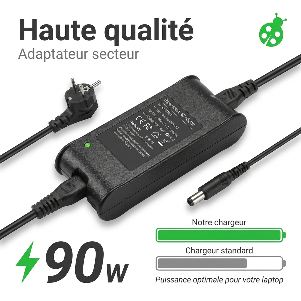 Chargeur ordinateur portable dell latitude e4300 p944g8