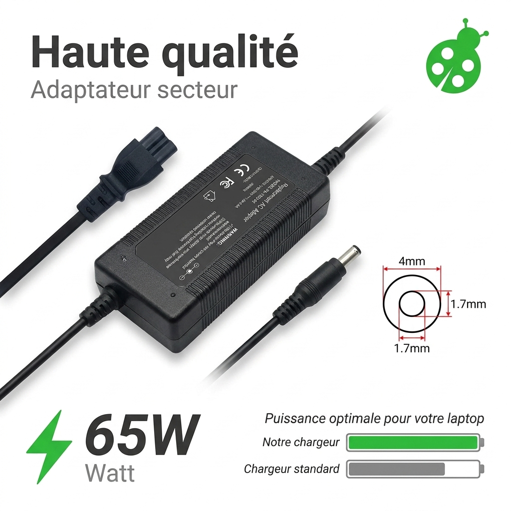 Chargeur ordinateur portable lenovo ideapad 3 17itl6 82h9