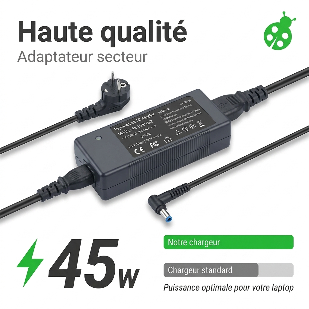 Chargeur ordinateur portable hp  14 cm0010nc
