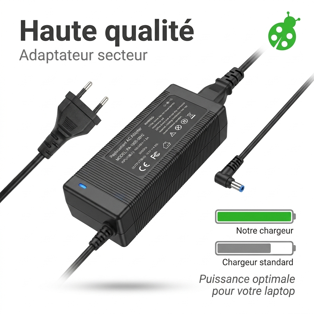 Chargeur ordinateur portable hp  pavilion 15 dw0001ur