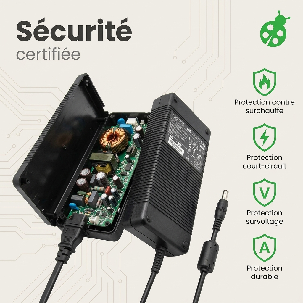 Chargeur ordinateur portable alienware predator 15 g9 593