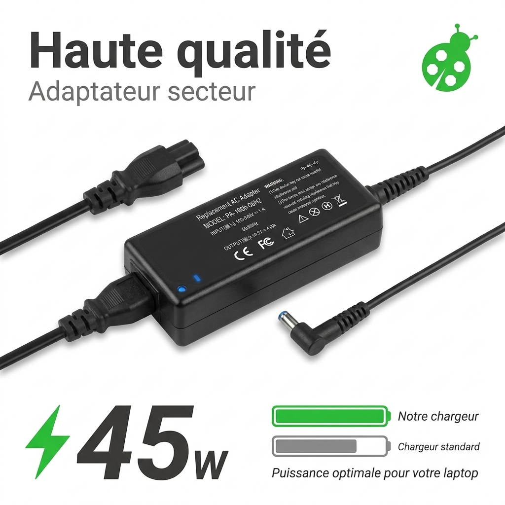 Chargeur ordinateur portable hp  pavilion 14 ce0006nf