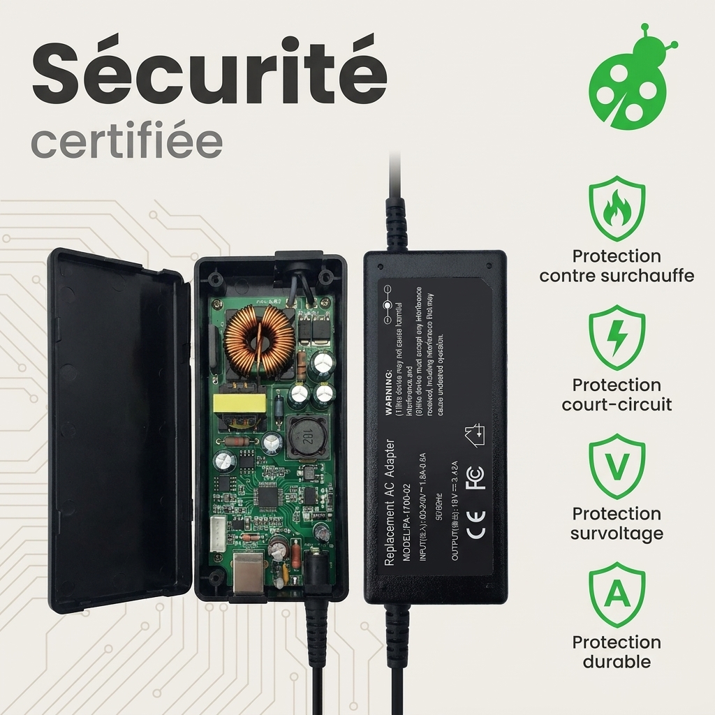 Chargeur ordinateur portable asus m509da