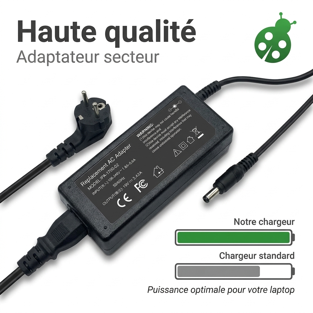 Chargeur ordinateur portable asus r521ua ej091t