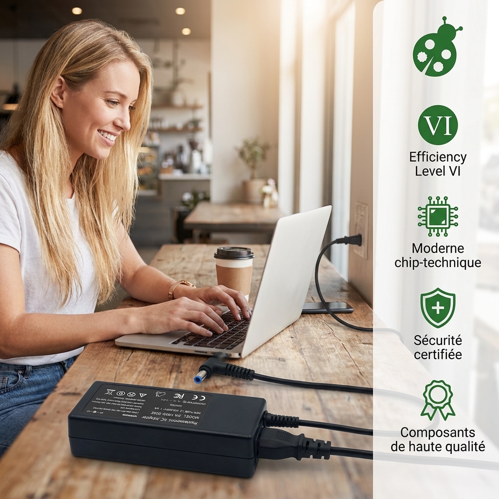 Chargeur ordinateur portable hp  pavilion 15 bc301nf