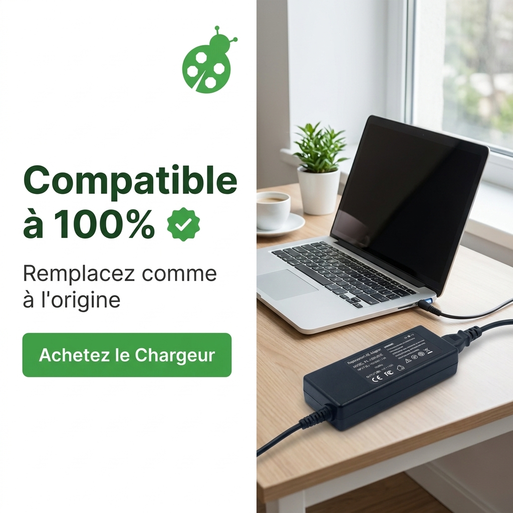 Chargeur ordinateur portable hp  pavilion 15 bc301nf
