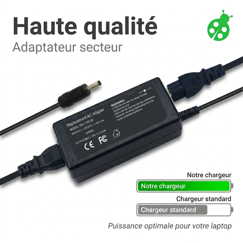 Chargeur ordinateur portable asus r509ja ej073t