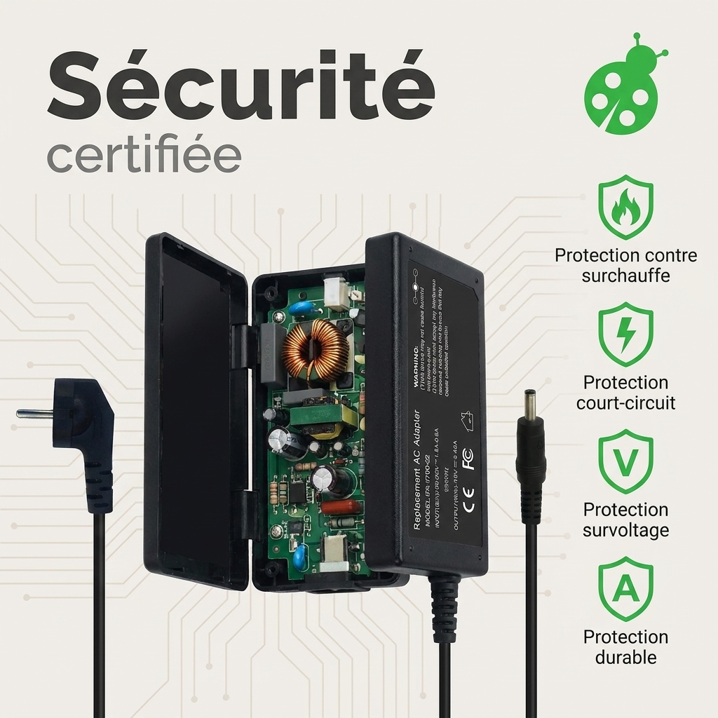 Chargeur ordinateur portable asus r509ja ej073t