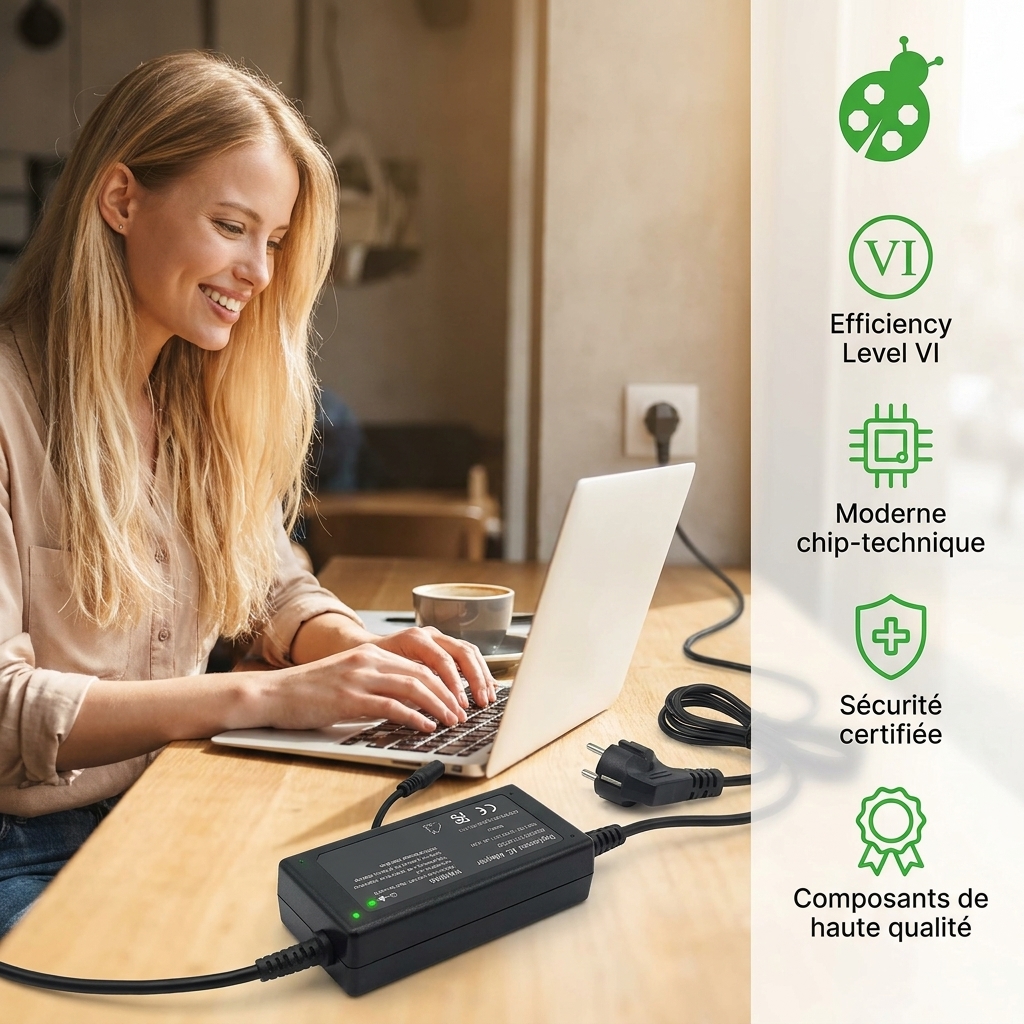 Chargeur ordinateur portable asus vivobook flip 14 tp412fa ec043t