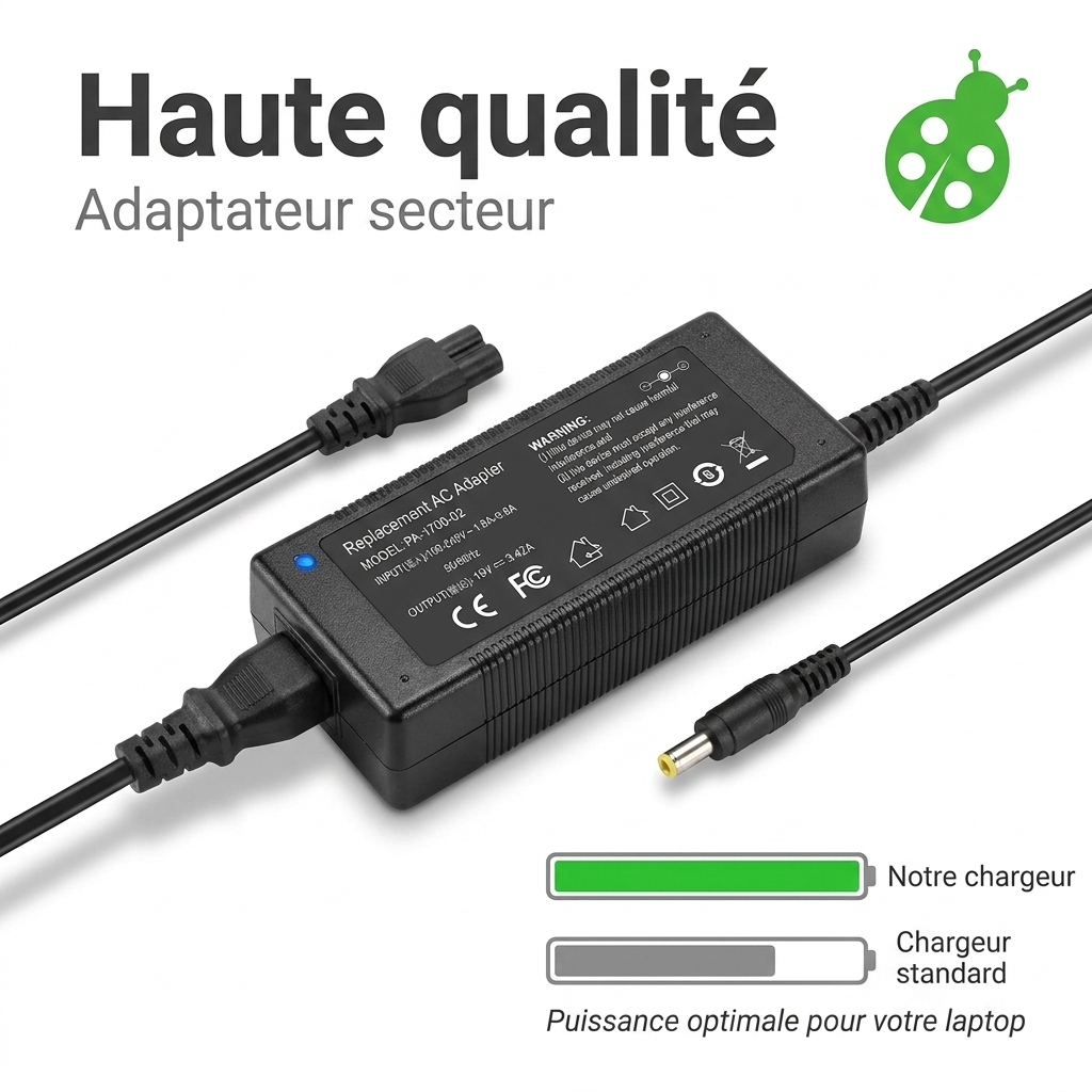 Chargeur ordinateur portable asus e402na fa161t