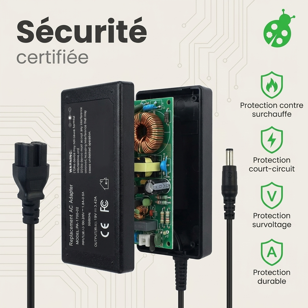 Chargeur ordinateur portable asus e402wa fa011ts