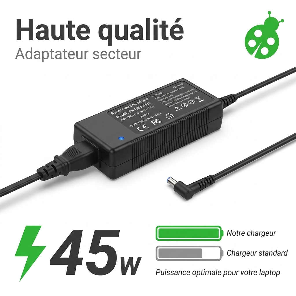 Chargeur ordinateur portable hp  15s fq1007nf
