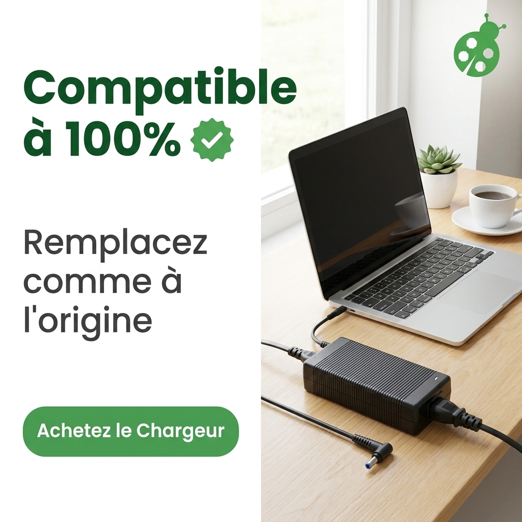 Chargeur ordinateur portable hp  omen 17 w018nf