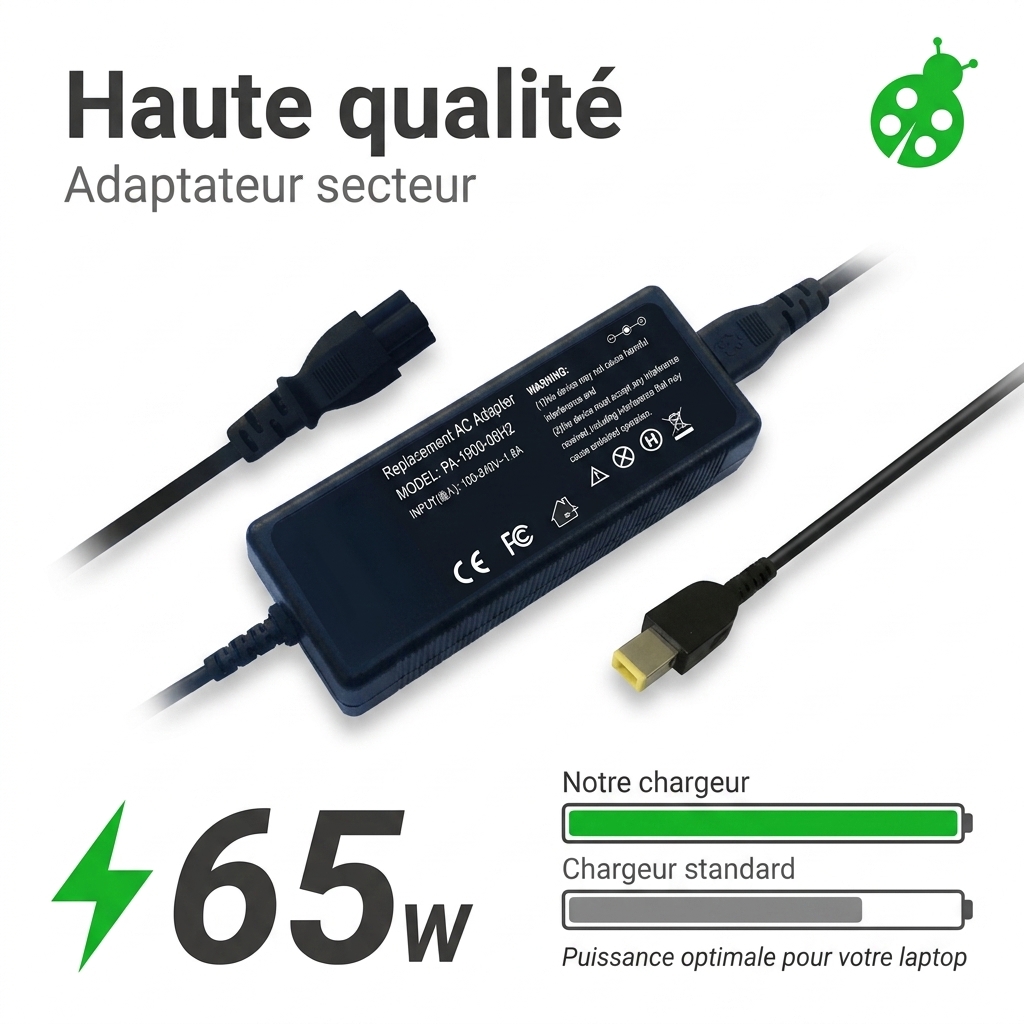Chargeur ordinateur portable lenovo ideapad v330-14ikb-81b0