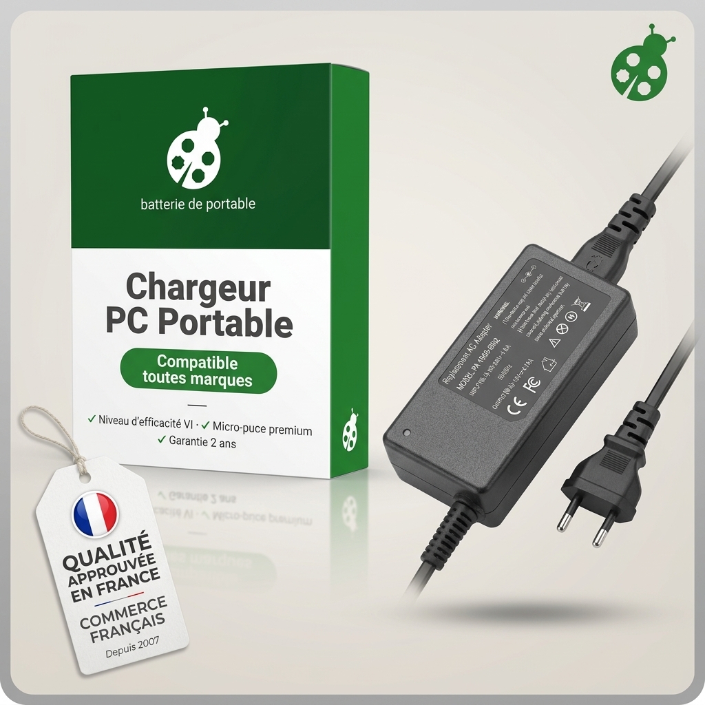 Chargeur ordinateur portable clevo n240ju