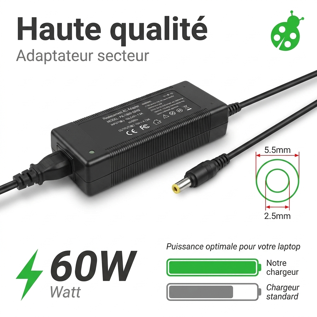 Chargeur ordinateur portable lenovo ideapad s205
