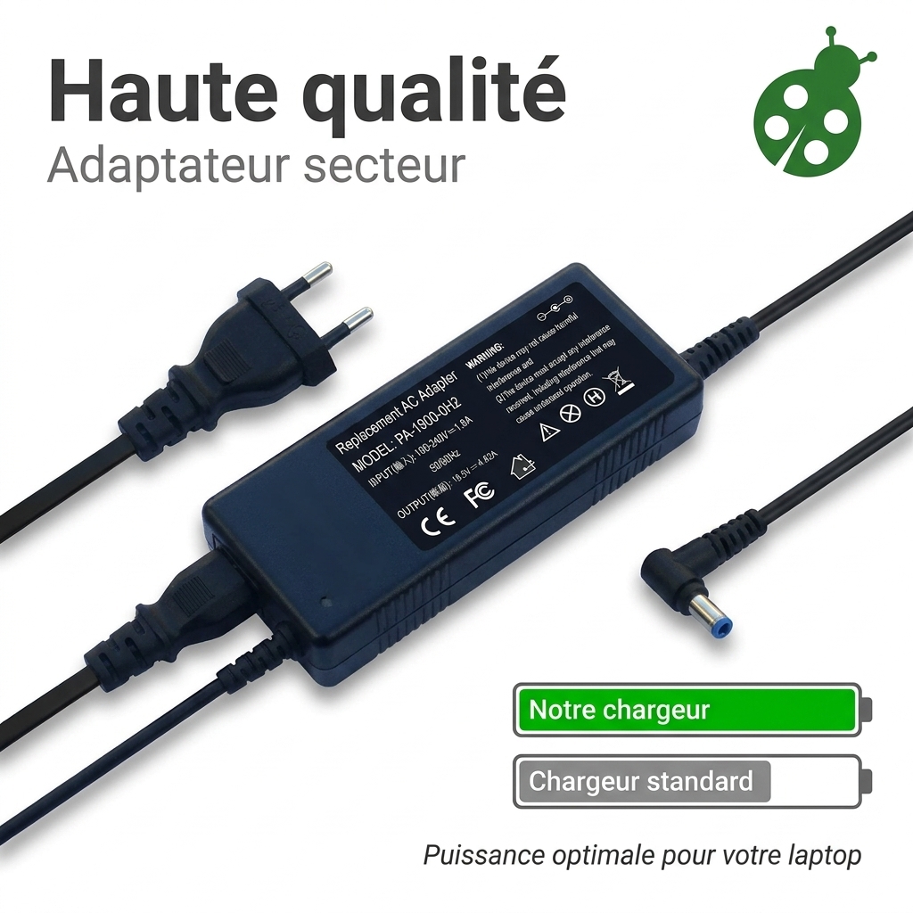Chargeur ordinateur portable dell latitude 13 3301
