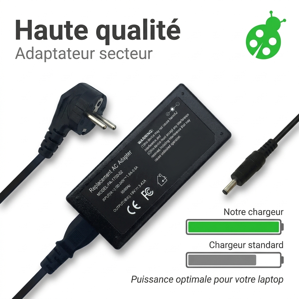 Chargeur ordinateur portable asus x509ja ej016t