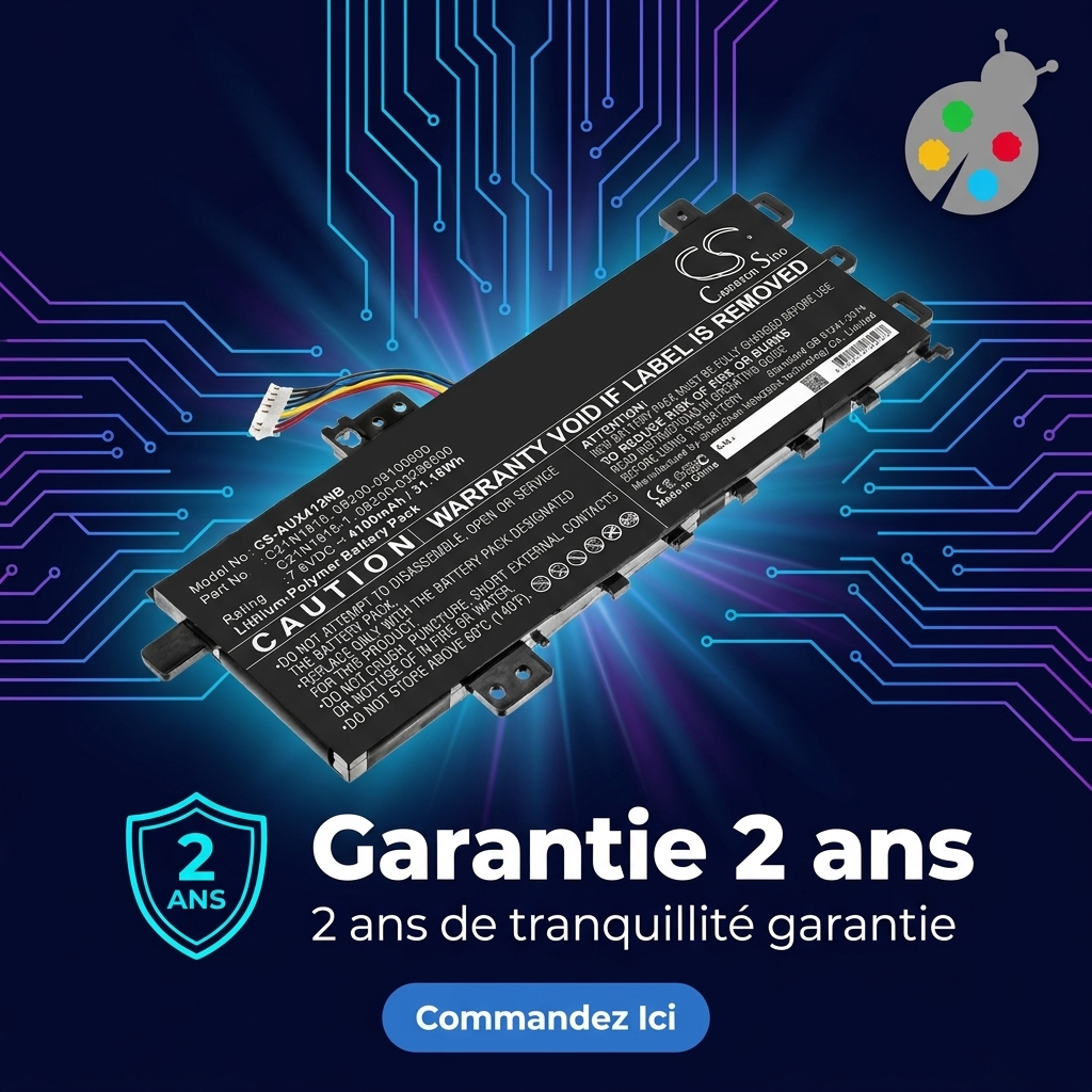 Batterie ordinateur portable asus vivobook 14 x412da