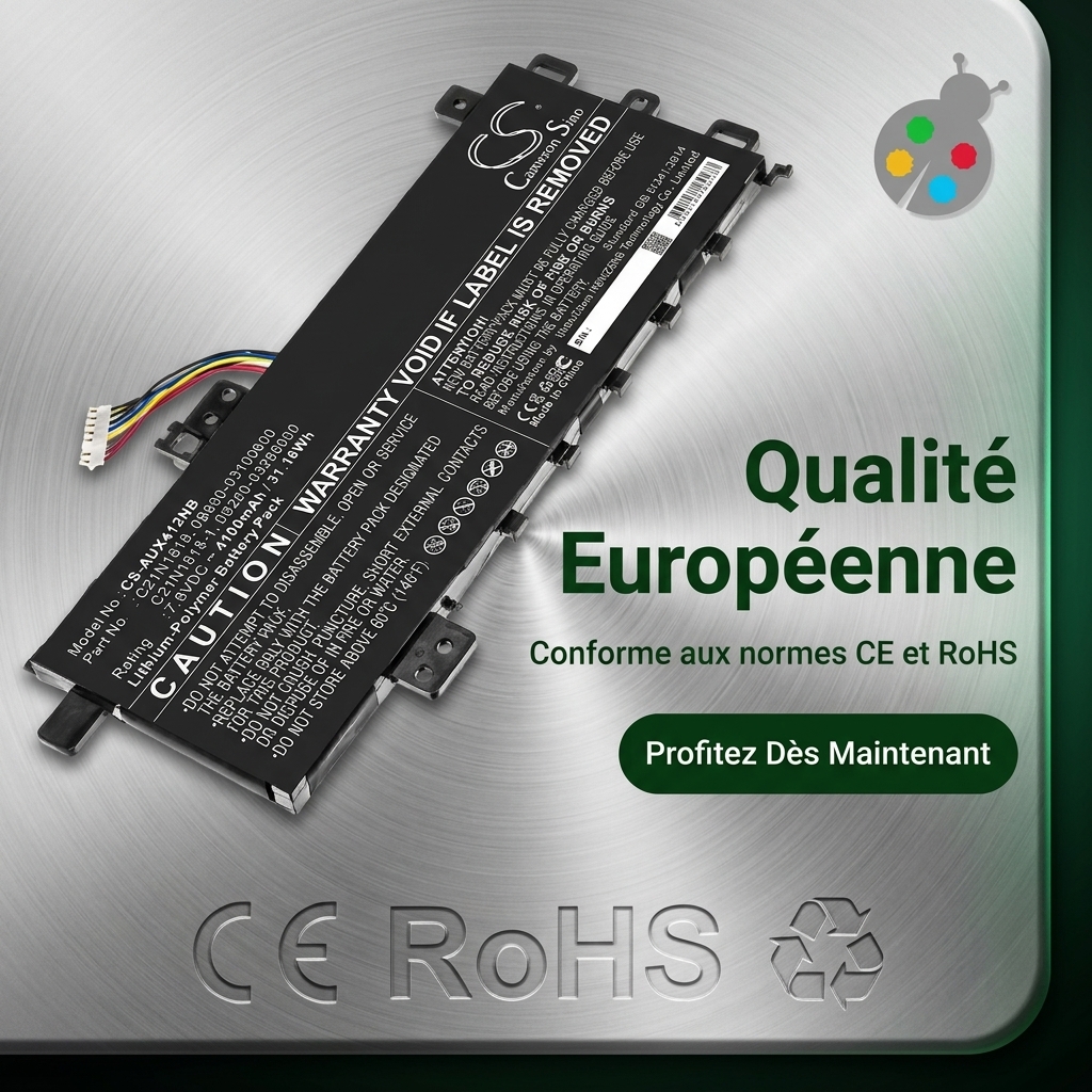 Batterie ordinateur portable asus vivobook 14 x412da