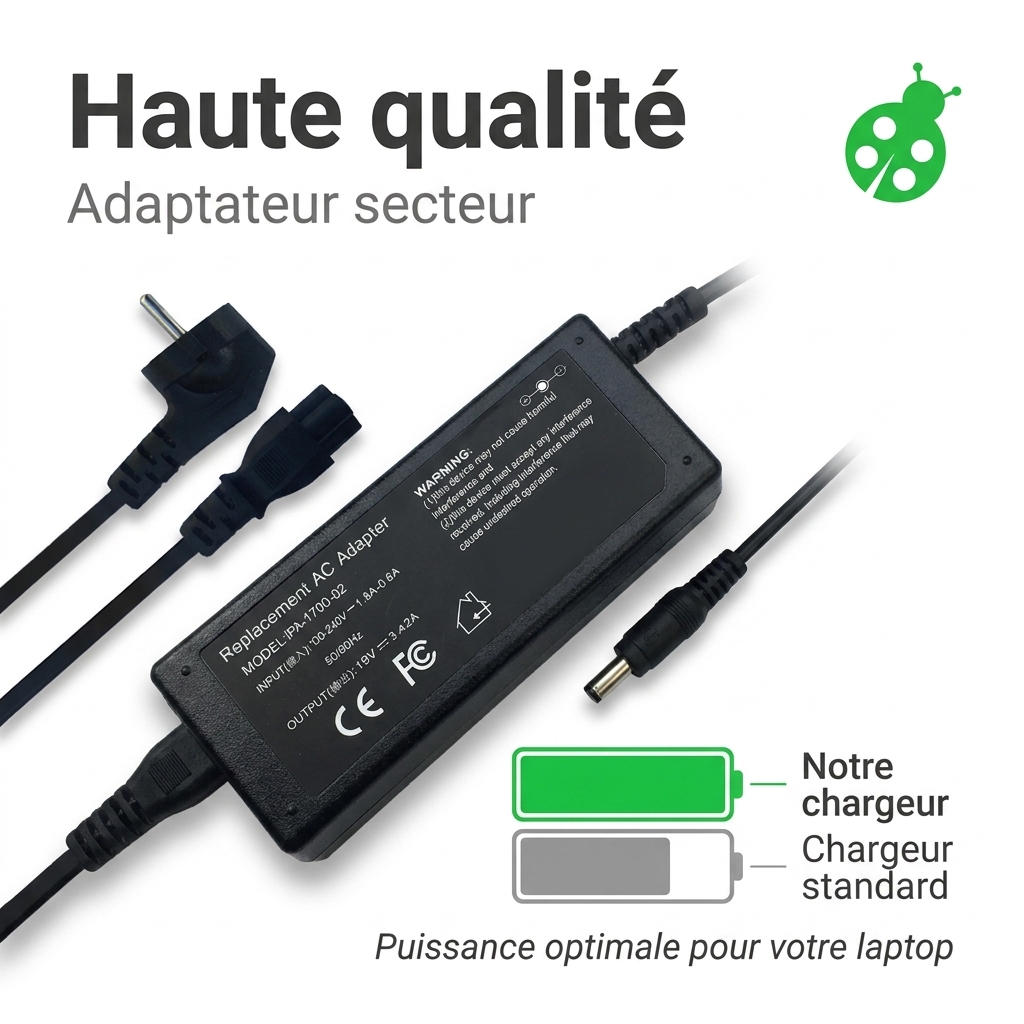 Chargeur ordinateur portable asus e502na go021