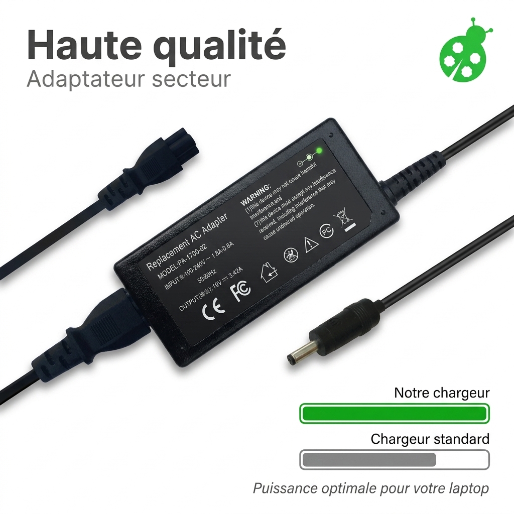 Chargeur ordinateur portable asus vivobook 14 a412fa