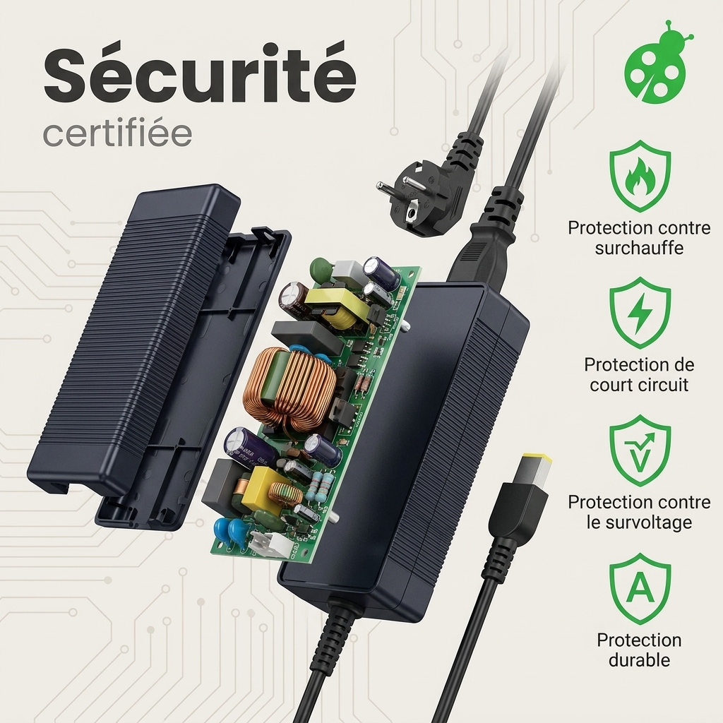 Chargeur ordinateur portable lenovo legion 5 17ach6h