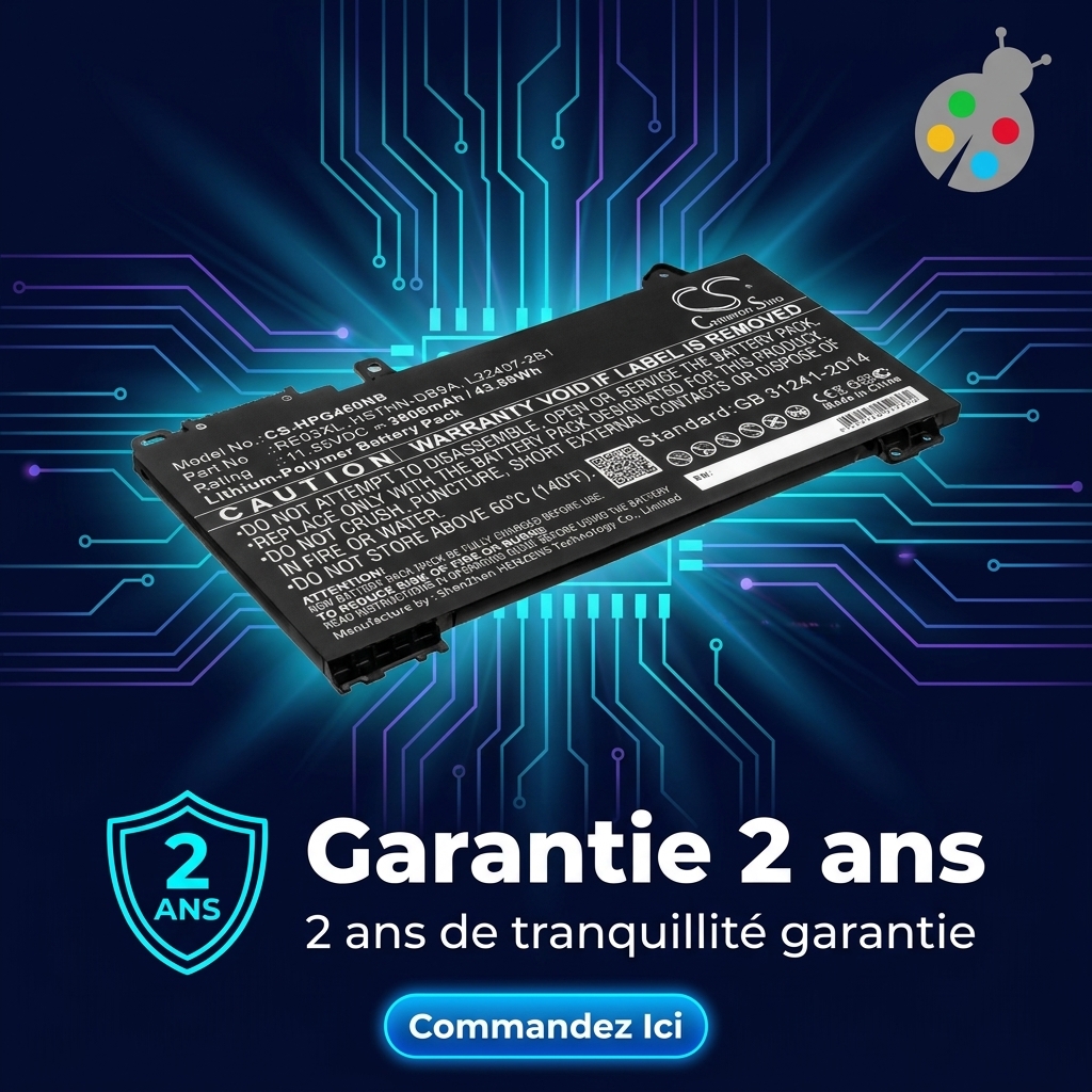 Batterie ordinateur portable hp probook 430 g6 7xu37ec