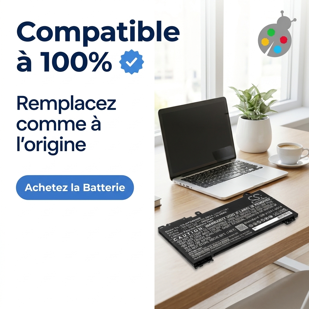 Batterie ordinateur portable hp probook 430 g6 7xu37ec