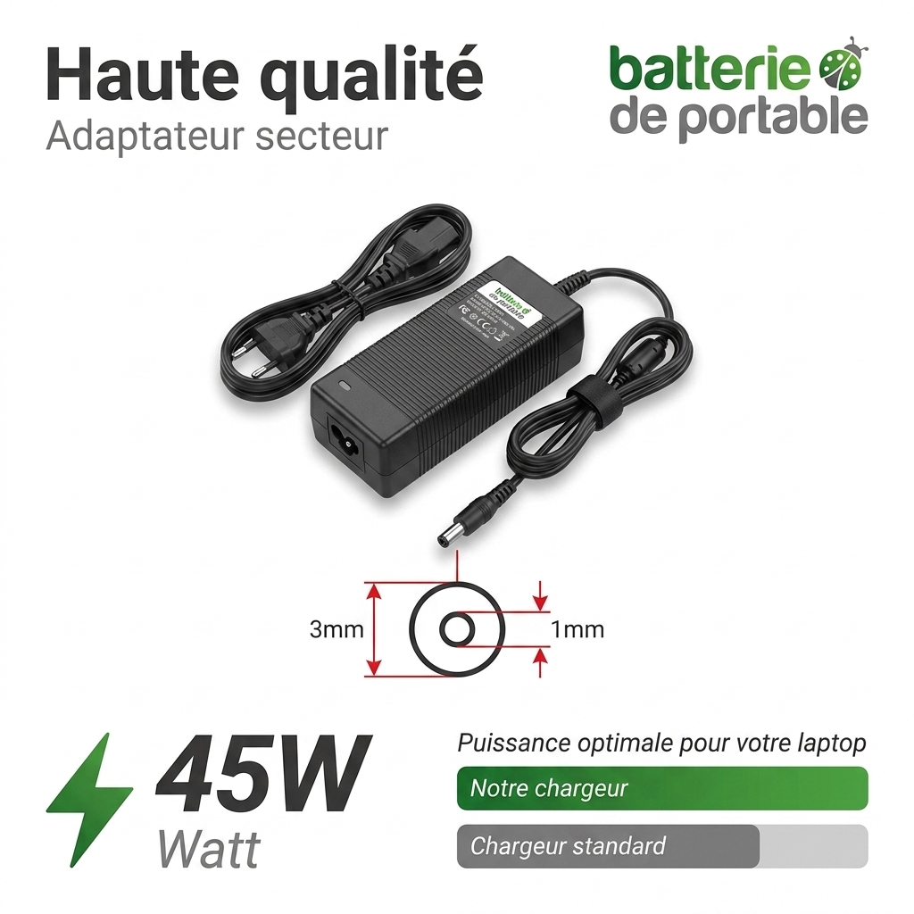Chargeur ordinateur portable acer spin 1 sp111 32n c0601