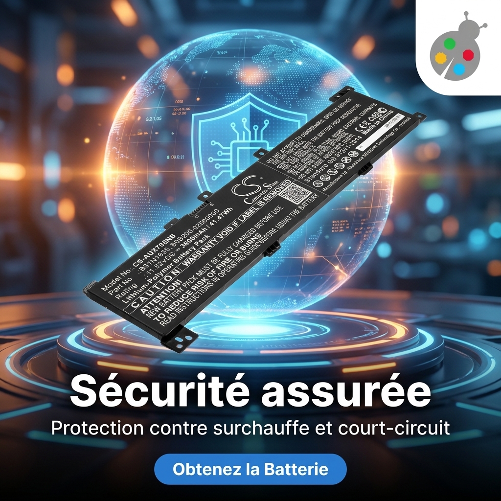 Batterie ordinateur portable asus r702ub gc132t