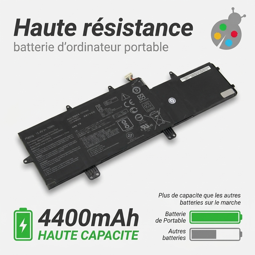 Batterie ordinateur portable asus zenbook pro 14 ux480fd e1049t
