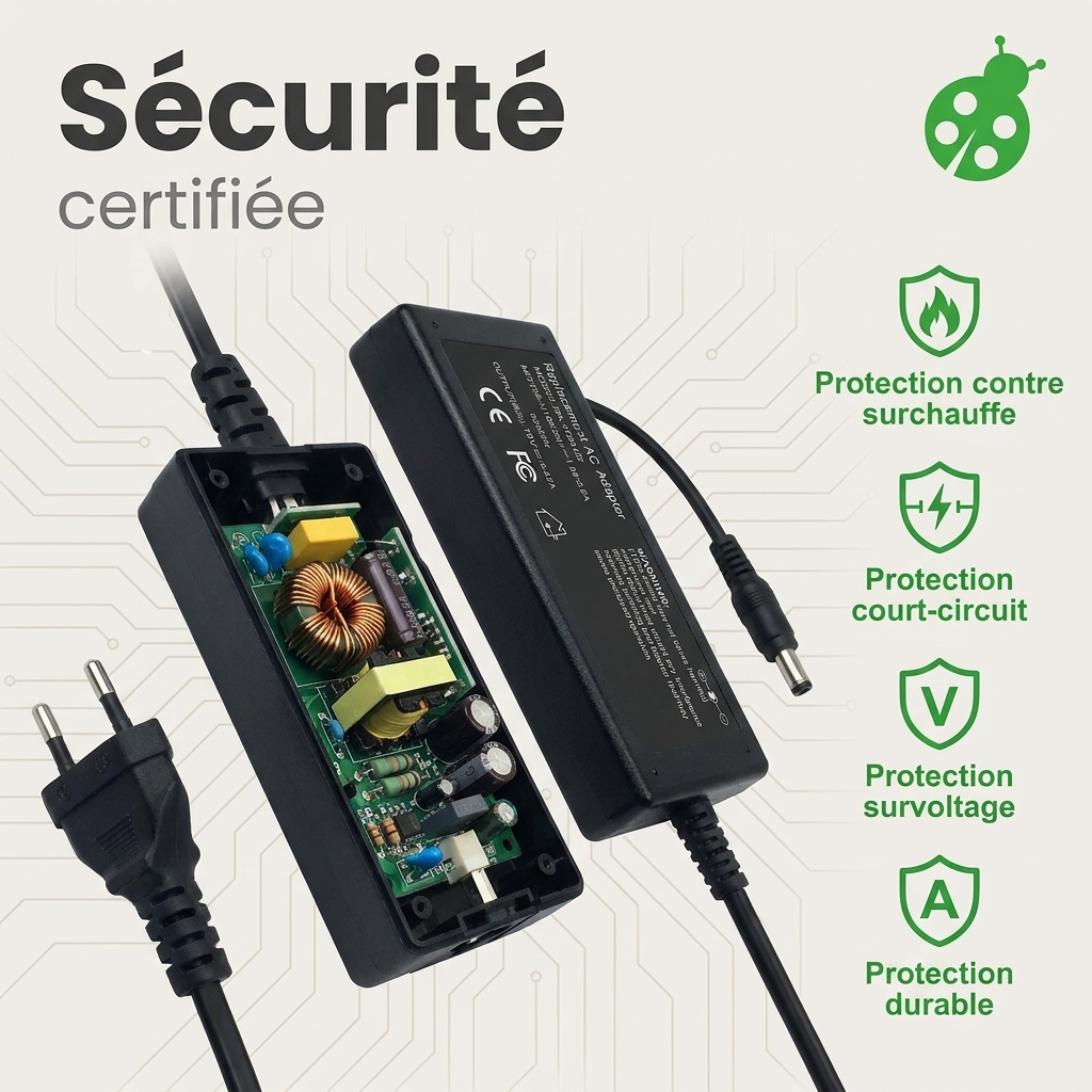 Chargeur ordinateur portable asus p1700uq gc105r