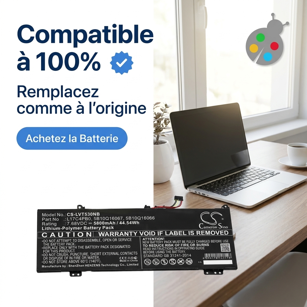 Batterie ordinateur portable lenovo ideapad 530s 14ikb