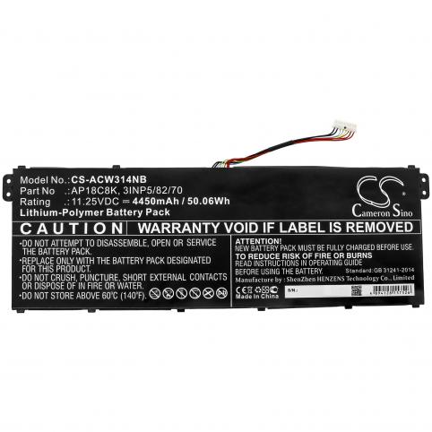 Batterie ordinateur portable acer swift 3 sf314 57g 59v7