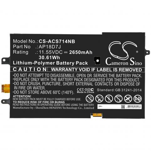 Batterie ordinateur portable acer swift 7 sf714 52t a76y